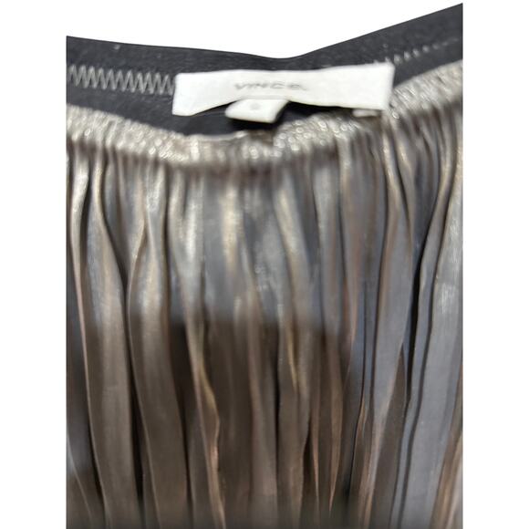 Vince Iridescent Plissé Culottes Size Small - Picture 11 of 11